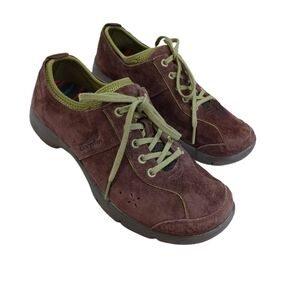 DANSKO Brown Suede Leather Women's Sneakers Slip Resistant Walking Elise Shoes